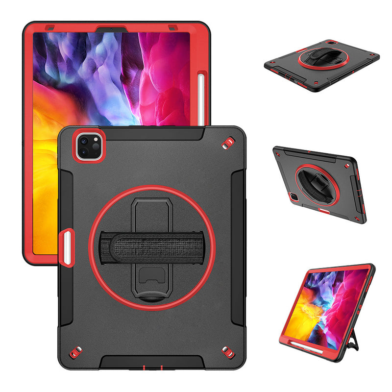 Load image into Gallery viewer, [Built-in Stand][With Wrist Strap] Apple iPad 7/8/9 10.2&#39;&#39; 7/8/9th Gen (2019/2020/2021) EVA Kid Friendly Heavy Duty Ring Holder Stand Case
