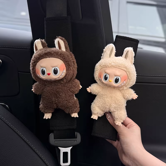 Labubu Cute Plush Car Seatbelt Shoulder Cover