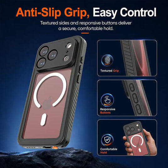 [FS Series][Magsafe Compatible] Apple iPhone 17 / 18 Pro Full Covered Waterproof Heavy Duty Shockproof Armor Case