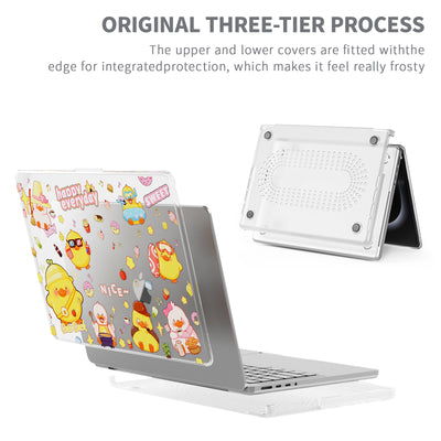 MacBook Air 13.6" 2025 (A3240) M4 - Cute Cartoon Transparent Shockproof & Slim Case - i-Station Mobile Phone & Electronic Device Repair and Accessories