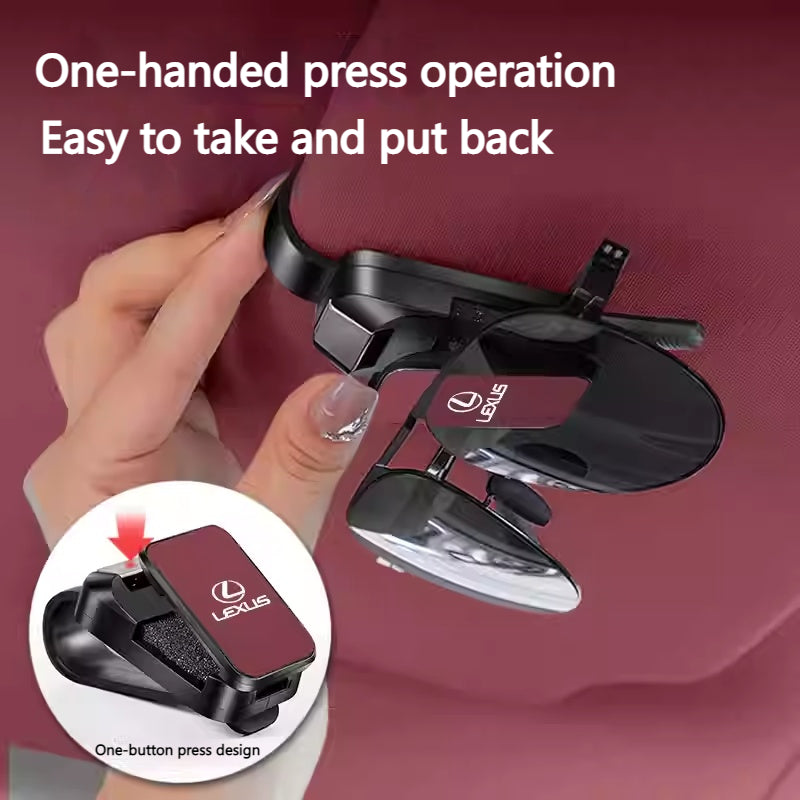 Load image into Gallery viewer, Lexus ABS + PU Leather Car Sunglasses Holder Clip for RX300, ES200, NX300 &amp; UX260
