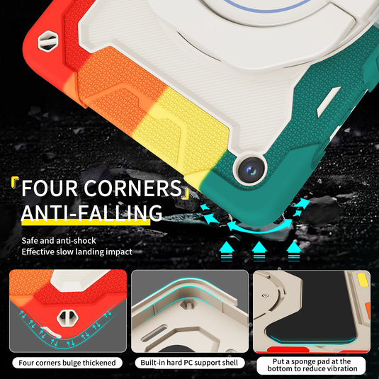 Samsung Galaxy Tab A11 Plus (2025) 11" 360° Rotating Shockproof Rugged with Stand Case