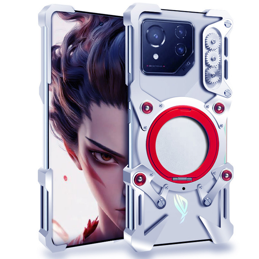 [With 360° Rotating Stand] ASUS Zenfone 12 Ultra - Aluminum Alloy Metal Frame Shockproof Case
