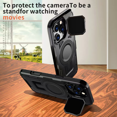 [With Lens Cover][Magsafe Compatible] Apple iPhone 14/Plus/Pro/Pro Max - Military Rugged Shield Heavy Duty Drop Proof Case - i-Station Mobile Phone & Electronic Device Repair and Accessories