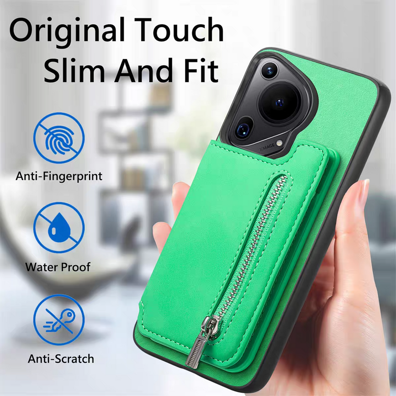 Load image into Gallery viewer, [With Card Solt] Huawei Pura 70/Ultra/Pro/Pro+ Full-coverage Leather Shockproof Wallet Series Case
