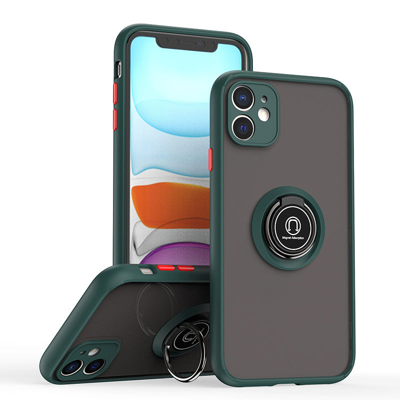 Load image into Gallery viewer, Apple iPhone 12/Mini/Pro/Max TPU Magnet Ring Holder Case
