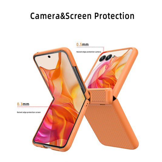 Motorola Moto Razr 50/Ultra Hinge Grid Shockproof Protective Case