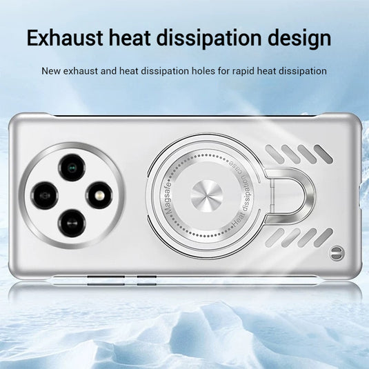 [Magsafe Compatible][Built-in Stand] OPPO A2 & Pro 5G - Frameless Matte Graphene Magnetic Heat Dissipation Case