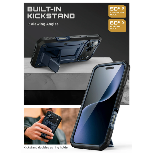 [Magsafe Compatible] Apple iPhone 17/Pro/Pro Max - SUPCASE Military-Grade Full Body Heavy Duty Phone Case