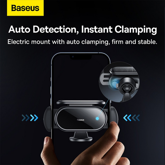 Baseus Steel Cannon Pro Solar Electric Car Mount - Black