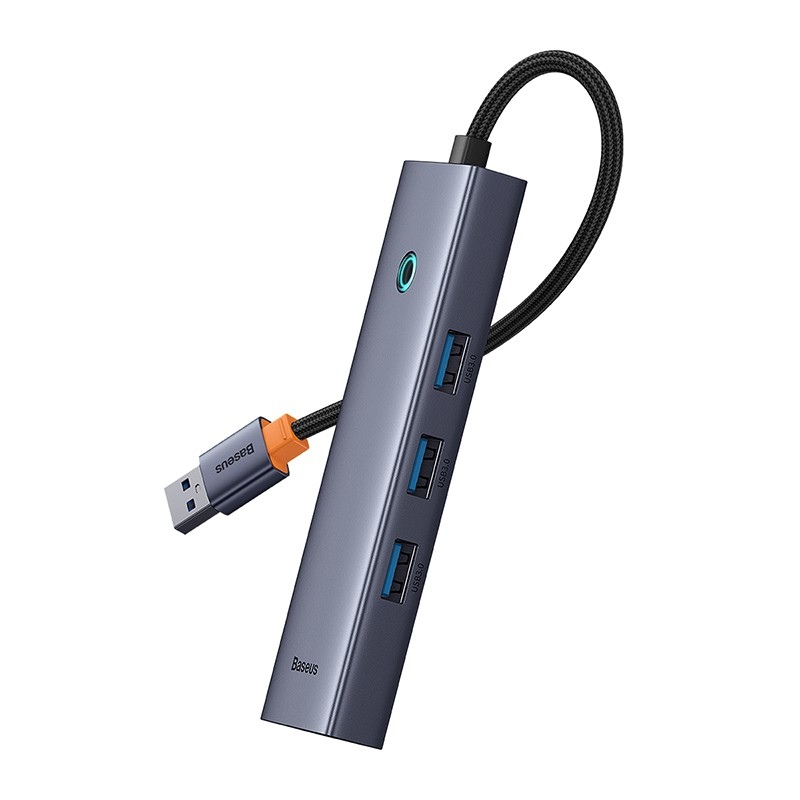 Load image into Gallery viewer, Baseus Flite Series 4-Port HUB Docking Station (USB-A to USB3.0*3+RJ45*1)
