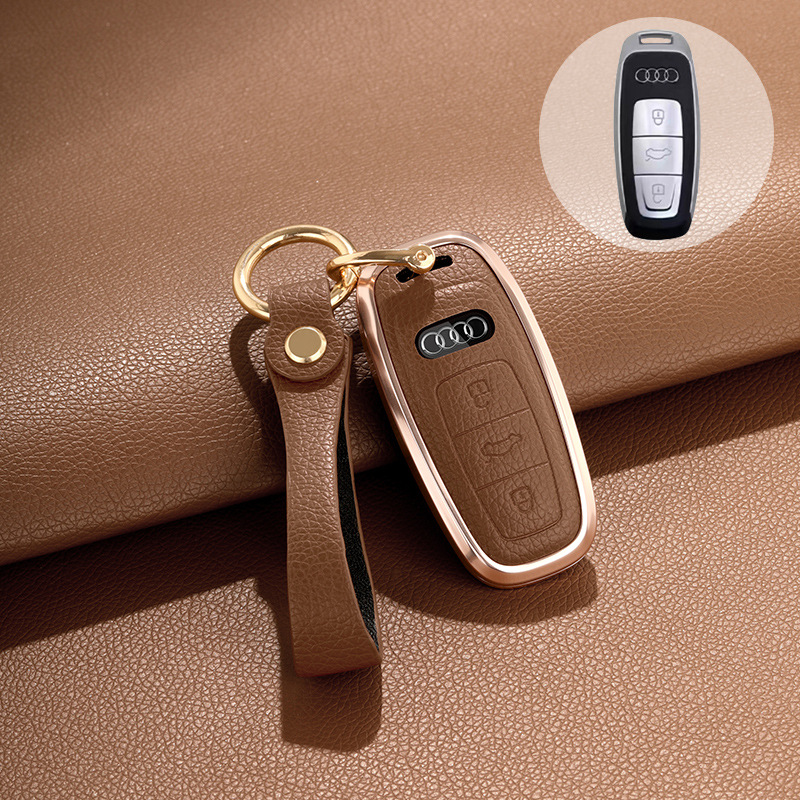 Load image into Gallery viewer, Audi 360° All Inclusive Car Key Fob Case Cover For A3, A4, A5, A6, A7, A8, Q2, Q5, Q7, Q8, e-tron
