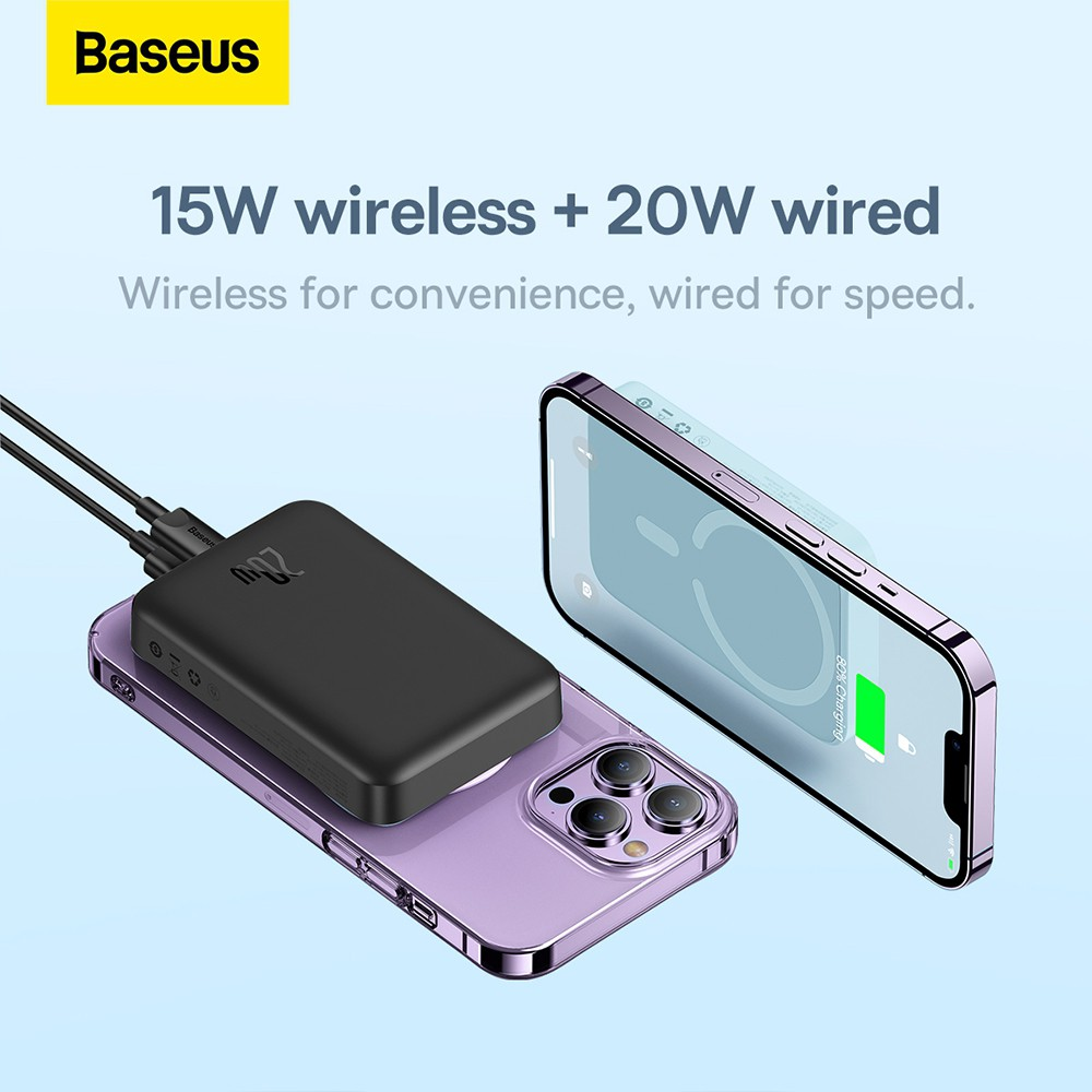 Baseus Magnetic Mini Air Wireless Fast Charge Power Bank 10000mAh 20W - i-Station Mobile Phone & Electronic Device Repair and Accessories