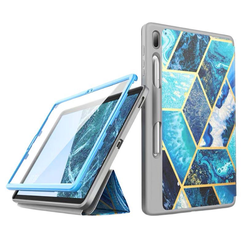 Load image into Gallery viewer, [Built in Screen Protector][With Pen Slot] Samsung Galaxy Tab S7 FE 12.4&quot; (SM-T736) - iBlason Full Coverage Flip Cover Automatic Sleep Shockproof Case
