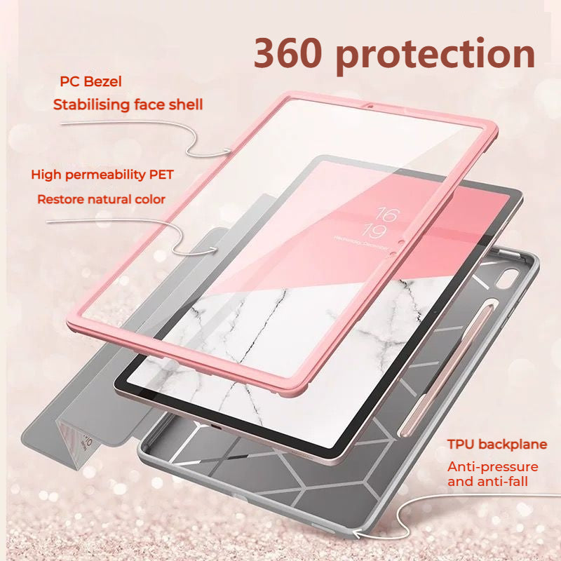 Load image into Gallery viewer, [Built in Screen Protector][With Pen Slot] Samsung Galaxy Tab S7 FE 12.4&quot; (SM-T736) - iBlason Full Coverage Flip Cover Automatic Sleep Shockproof Case
