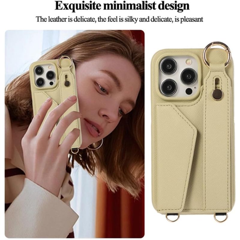 Load image into Gallery viewer, [With Card Slot] Apple iPhone 12/Pro/Max PC Synthetic Leather Wallet Case With Strap
