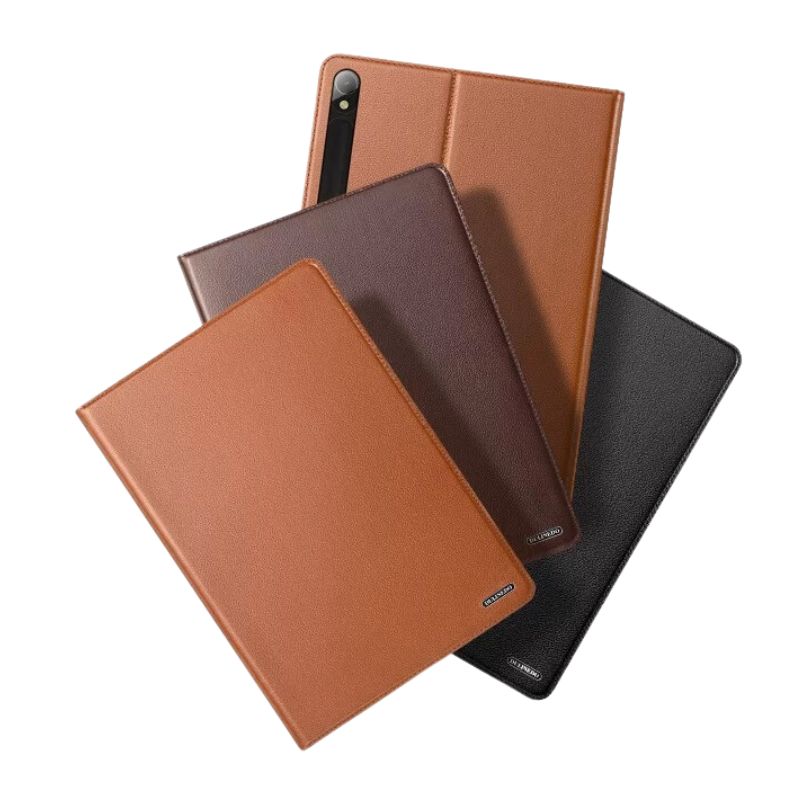 Load image into Gallery viewer, Samsung Galaxy Tab S7 11&quot; (SM-T870) Business Full-protection Genuine Leather Flip Case
