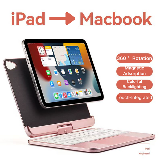 [Magntic Keyboard] Apple iPad Mini 6/7 8.3'' 6/7th Gen (2021/2024) 360° Rotating Wireless Touchpad Keyboard Flip Cover Case No Frame