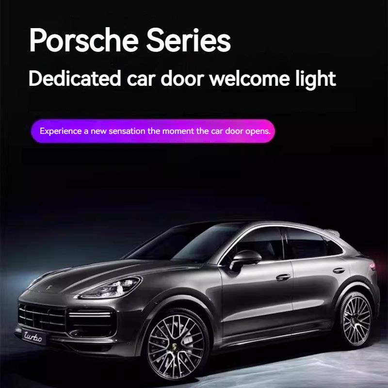 Load image into Gallery viewer, Porsche Custom Dedicated Car Door Welcome Lights &amp; LED Projector for Cayenne, Macan, Panamera, 911, Taycan, Boxster

