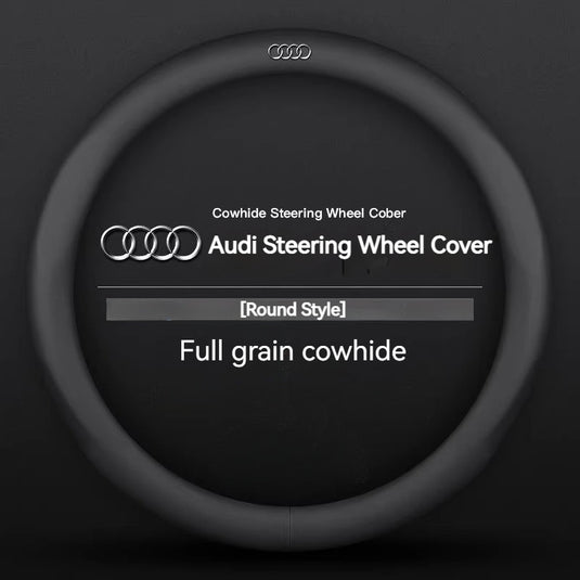 Audi Genuine Cowhide Leather Steering Wheel Cover For Q5L, A4L, A3, A6L, Q3, Q2L, A5, Q7, A7, Q8, S3 - i-Station Mobile Phone & Electronic Device Repair and Accessories