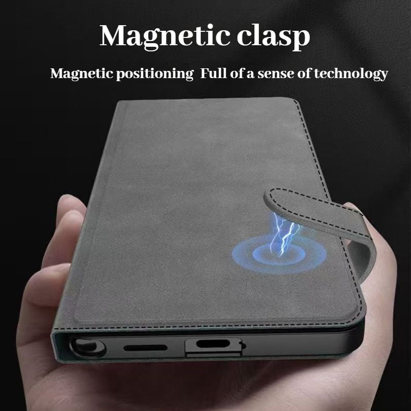 Load image into Gallery viewer, [With Card Slot] Samsung Galaxy S26 Ultra - Business Style Matte Leather Flip Magnetic Clasp Wallet Case
