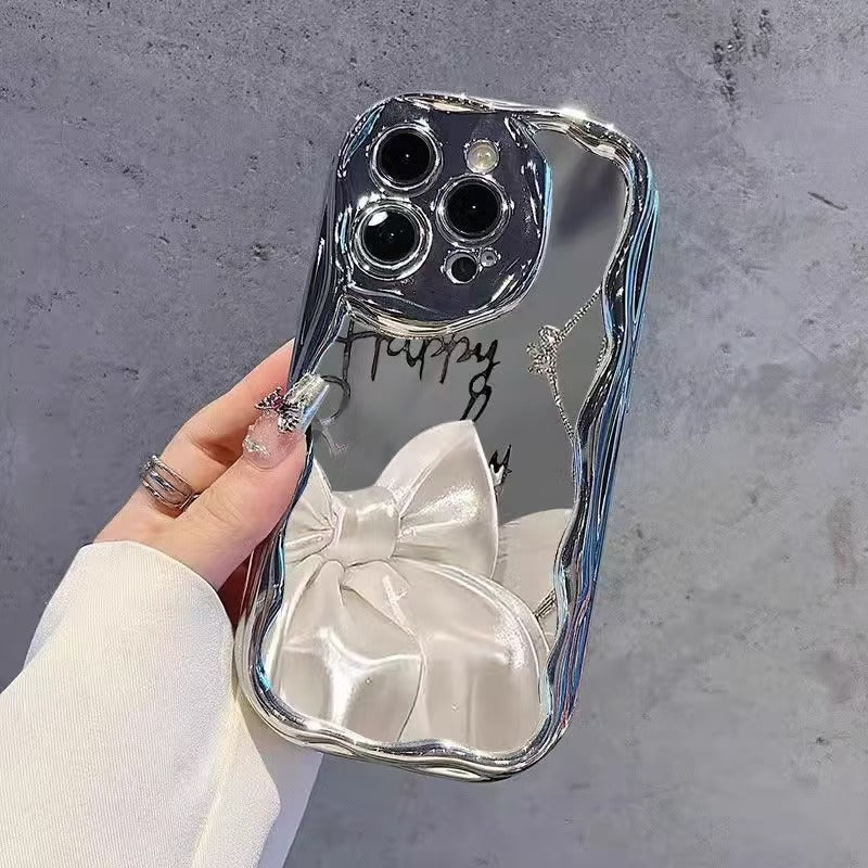 Load image into Gallery viewer, Apple iPhone 16/Plus/Pro/Max - Shockproof TPU Female Silver Electroplating Trendy Design Fashion Forward Style Case
