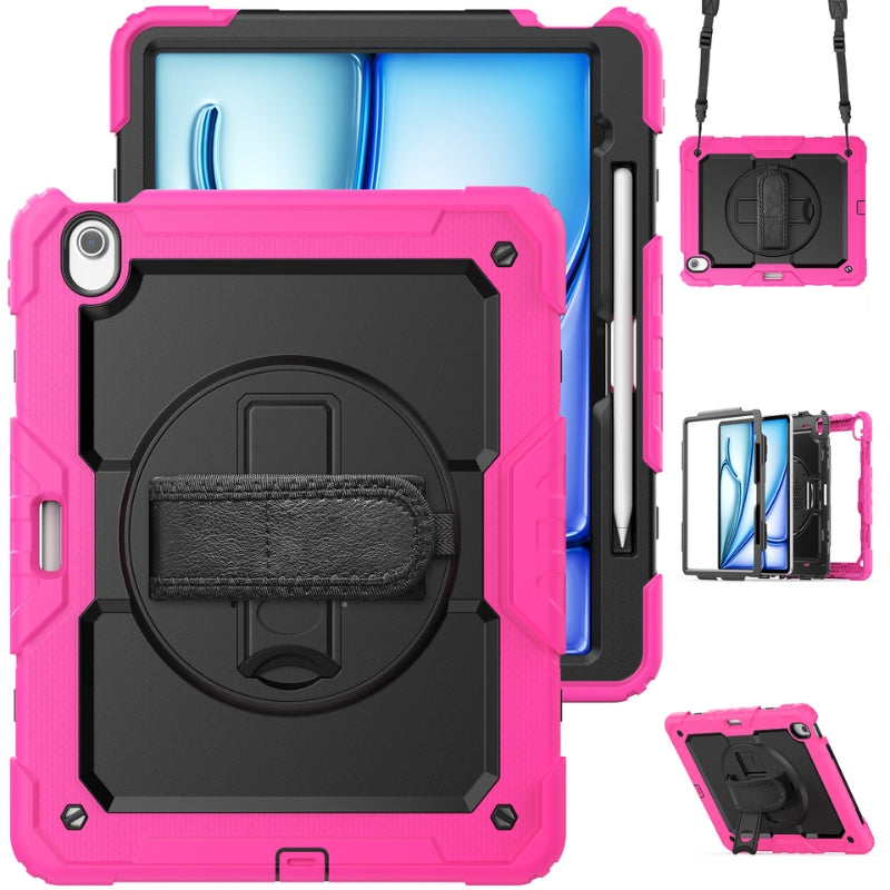 Load image into Gallery viewer, [Built-in 360° Rotating Hand Strap &amp; Stand] Apple Ipad Air 10.9&quot; 5th/4th Gen (2022/2020) Shockproof with Screen Protector Pencil Holder Heavy Duty Series Case
