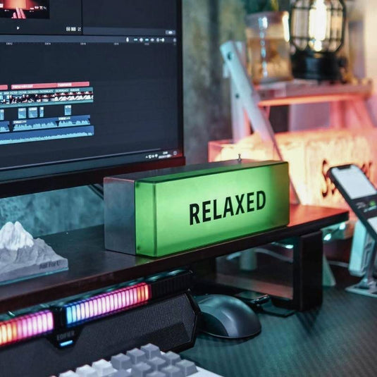 Industrial Vintage Design Style LED Ambient Light Gaming Desk Accessory, Aluminum Alloy Body, Rechargeable - i-Station Mobile Phone & Electronic Device Repair and Accessories