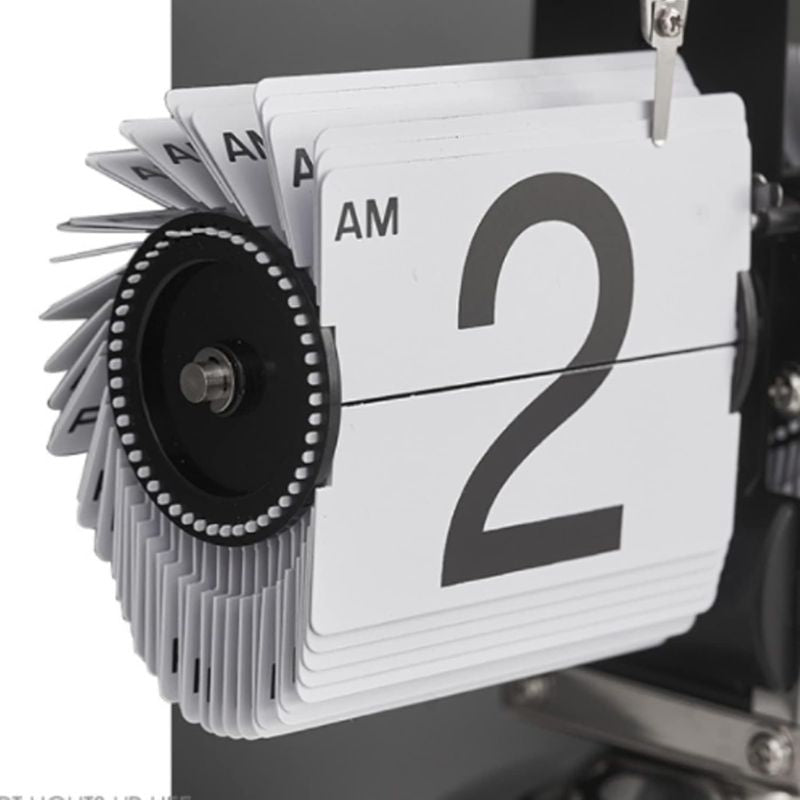 Flip Desk Shelf Clock - Classic Mechanical-Digital Display Battery Powered - i-Station Mobile Phone & Electronic Device Repair and Accessories