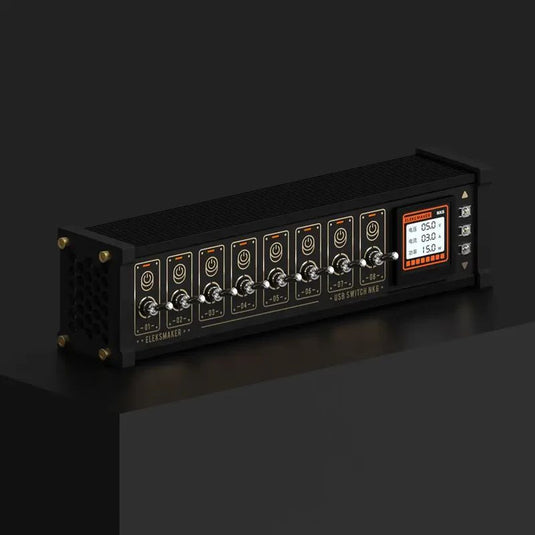 Eleksmaker NK6 USB Data Hub with Individual LED Power Switches & Voice Control RGB Light