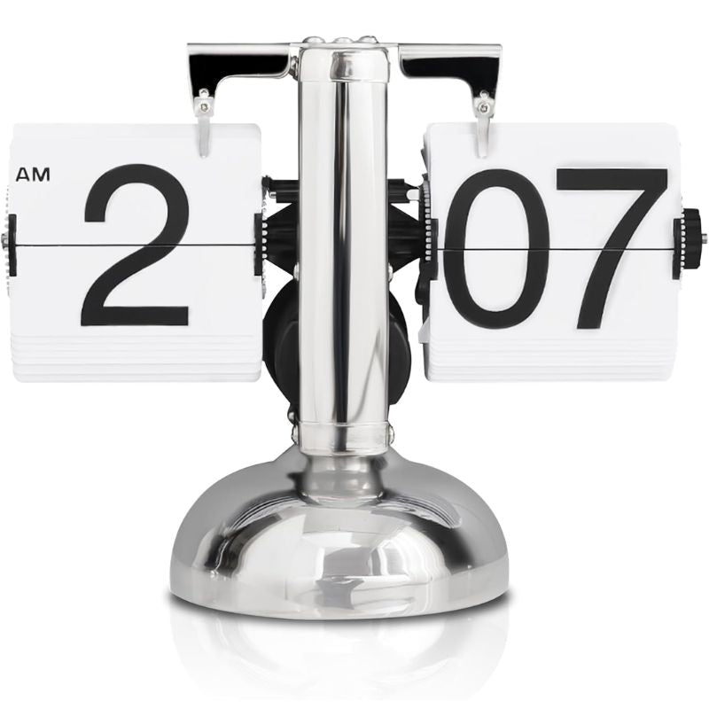 Load image into Gallery viewer, Flip Desk Shelf Clock - Classic Mechanical-Digital Display Battery Powered
