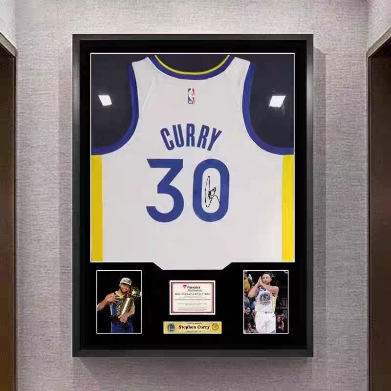 Load image into Gallery viewer, Stephen Curry Golden State Warriors Framed Jersey Display (60×80cm) – Facsimile Signature Edition - i-Station Mobile Phone &amp; Electronic Device Repair and Accessories
