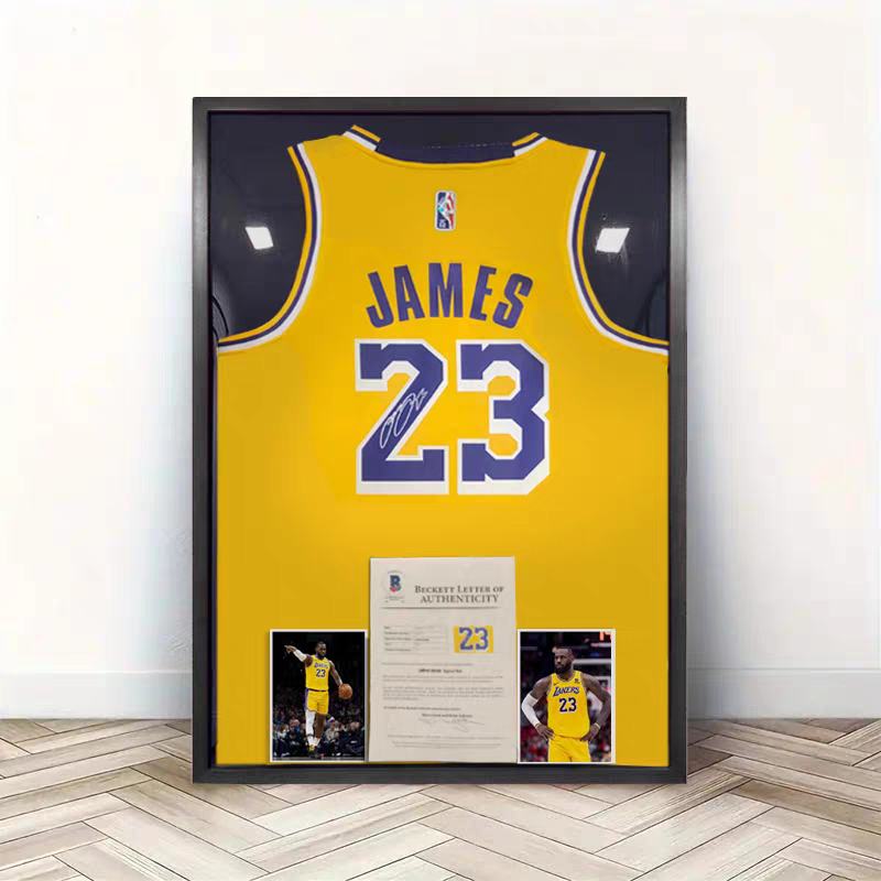 Load image into Gallery viewer, LeBron James Los Angeles Lakers Framed Jersey Display – Facsimile Signature Edition - i-Station Mobile Phone &amp; Electronic Device Repair and Accessories
