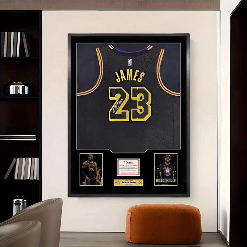 Load image into Gallery viewer, LeBron James Los Angeles Lakers Framed Jersey Display – Facsimile Signature Edition - i-Station Mobile Phone &amp; Electronic Device Repair and Accessories
