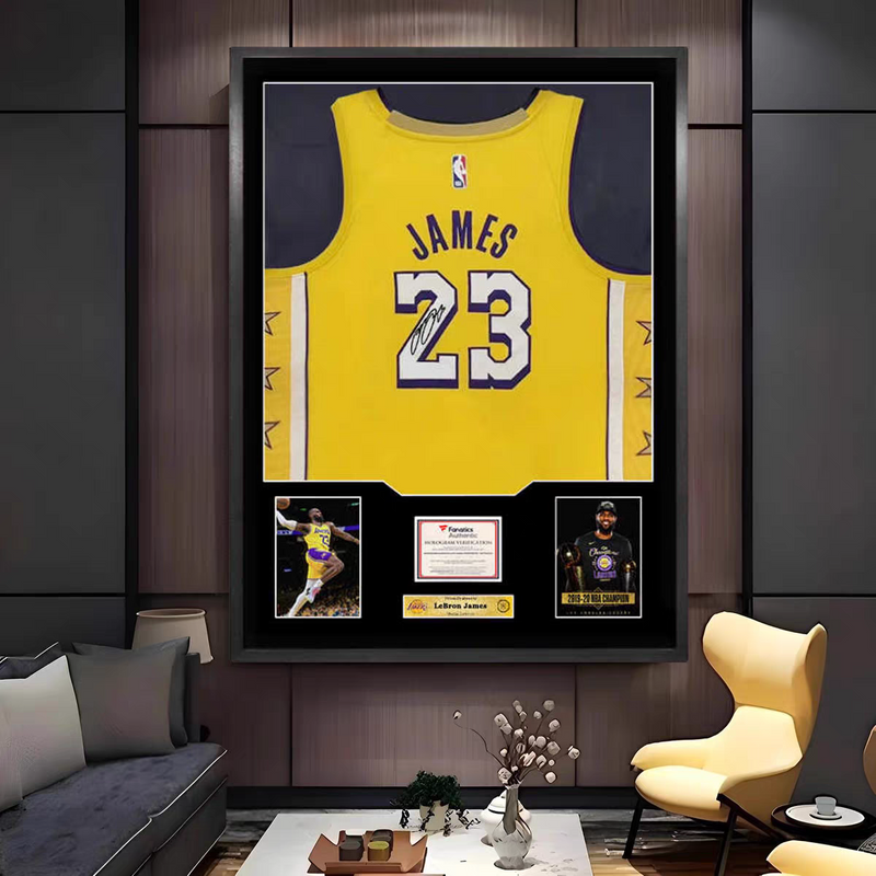 Load image into Gallery viewer, LeBron James Los Angeles Lakers Framed Jersey Display – Facsimile Signature Edition - i-Station Mobile Phone &amp; Electronic Device Repair and Accessories
