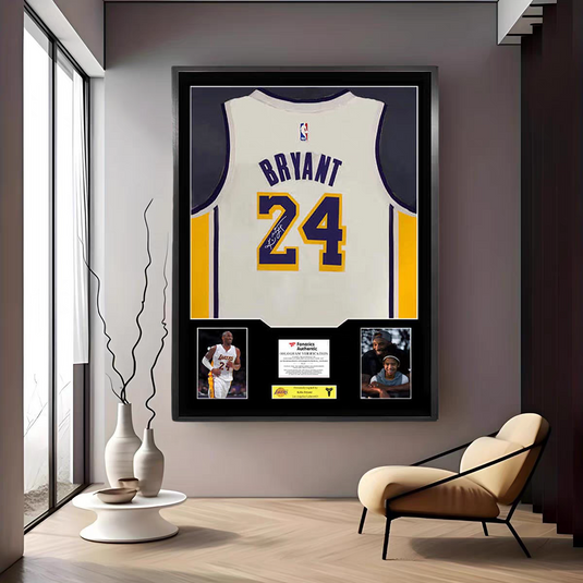 Kobe Bryant Los Angeles Lakers Framed Jersey Display – Facsimile Signature Edition - i-Station Mobile Phone & Electronic Device Repair and Accessories