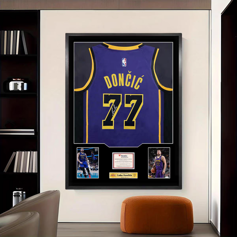 Load image into Gallery viewer, Luka Dončić Los Angeles Lakers Framed Jersey Display – Facsimile Signature Edition - i-Station Mobile Phone &amp; Electronic Device Repair and Accessories
