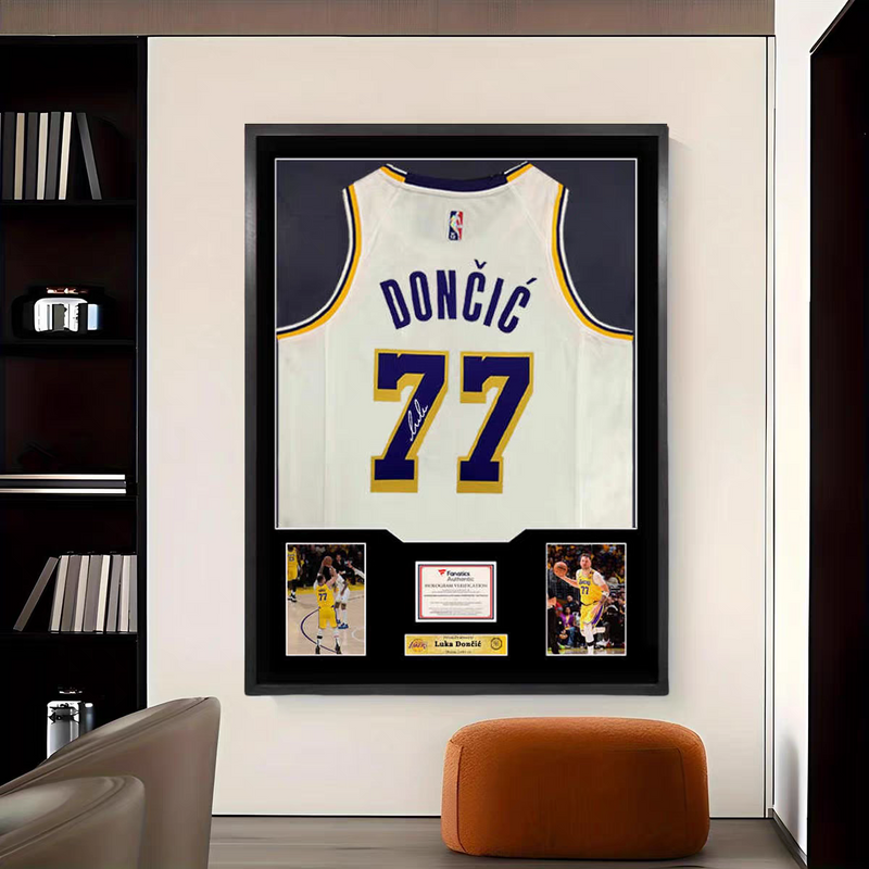 Load image into Gallery viewer, Luka Dončić Los Angeles Lakers Framed Jersey Display – Facsimile Signature Edition - i-Station Mobile Phone &amp; Electronic Device Repair and Accessories
