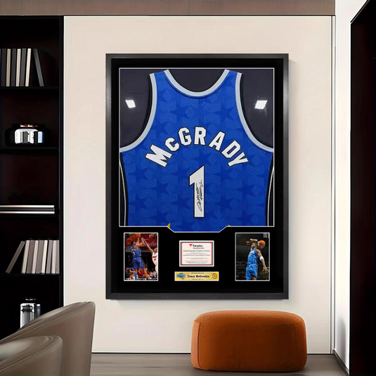 Tracy McGrady Framed Jersey Display – Facsimile Signature Edition - i-Station Mobile Phone & Electronic Device Repair and Accessories