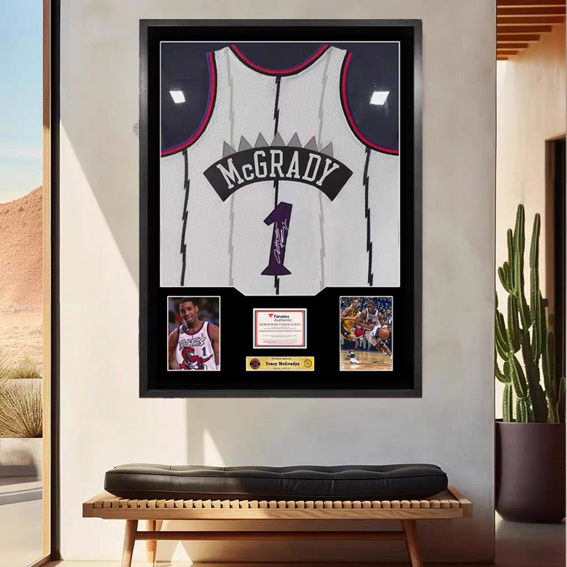 Load image into Gallery viewer, Tracy McGrady Framed Jersey Display – Facsimile Signature Edition - i-Station Mobile Phone &amp; Electronic Device Repair and Accessories
