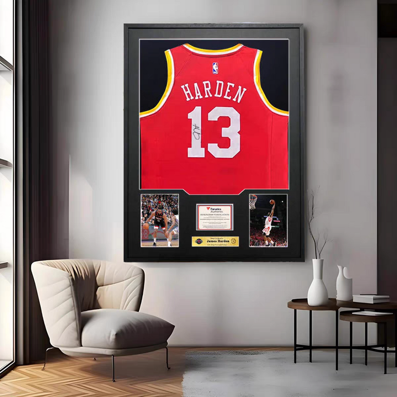Load image into Gallery viewer, James Harden Houston Rockets Framed Jersey Display – Facsimile Signature Edition - i-Station Mobile Phone &amp; Electronic Device Repair and Accessories
