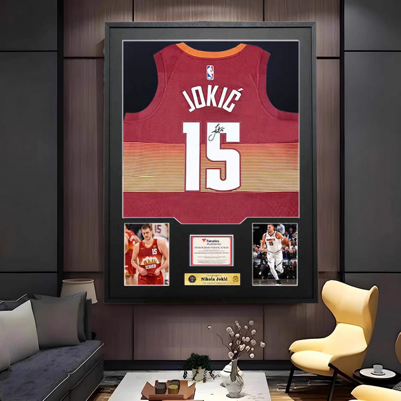 Load image into Gallery viewer, Nikola Jokić Denver Nuggets Framed Jersey Display – Facsimile Signature Edition - i-Station Mobile Phone &amp; Electronic Device Repair and Accessories
