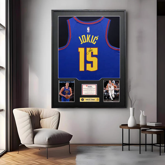 Nikola Jokić Denver Nuggets Framed Jersey Display – Facsimile Signature Edition - i-Station Mobile Phone & Electronic Device Repair and Accessories