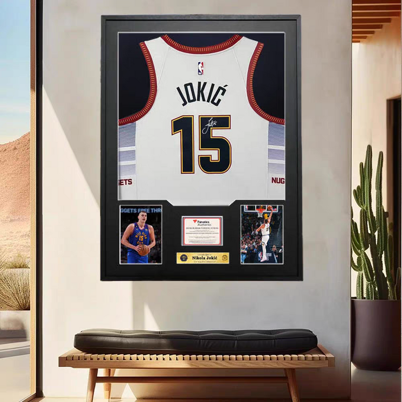 Load image into Gallery viewer, Nikola Jokić Denver Nuggets Framed Jersey Display – Facsimile Signature Edition - i-Station Mobile Phone &amp; Electronic Device Repair and Accessories
