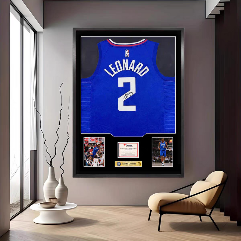 Load image into Gallery viewer, Kawhi Leonard Los Angeles Clippers Framed Jersey Display – Facsimile Signature Edition - i-Station Mobile Phone &amp; Electronic Device Repair and Accessories
