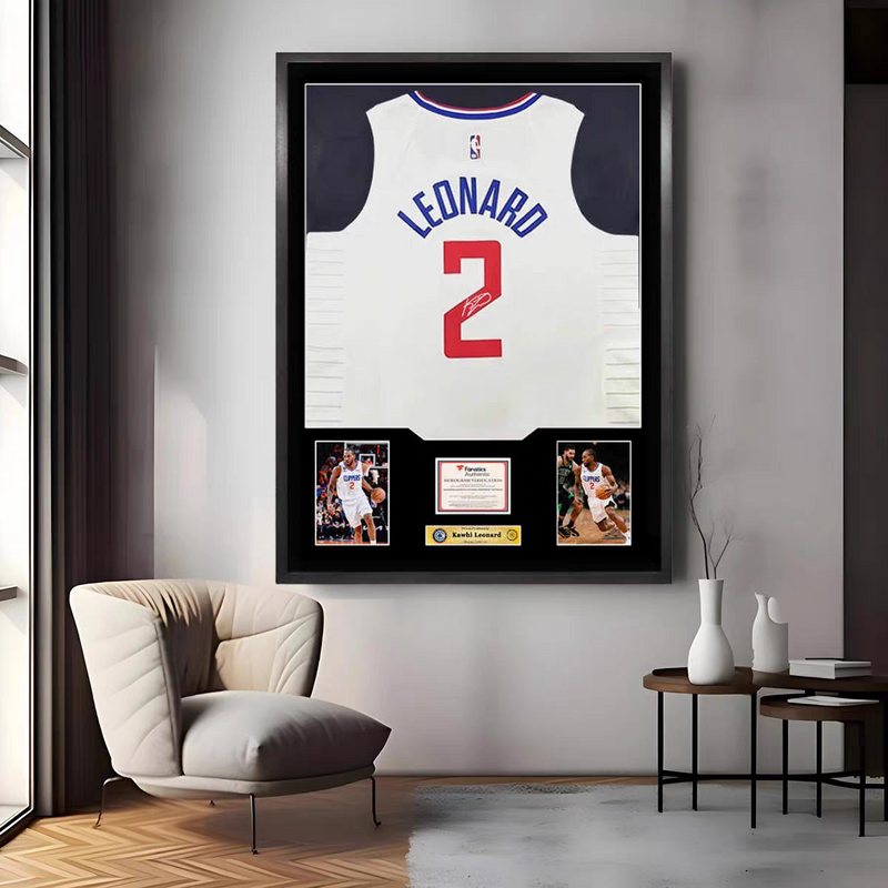 Load image into Gallery viewer, Kawhi Leonard Los Angeles Clippers Framed Jersey Display – Facsimile Signature Edition - i-Station Mobile Phone &amp; Electronic Device Repair and Accessories
