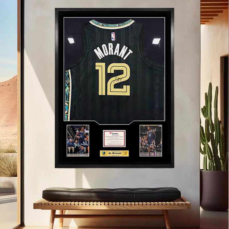 Load image into Gallery viewer, Ja Morant Memphis Grizzlies Framed Jersey Display – Facsimile Signature Edition - i-Station Mobile Phone &amp; Electronic Device Repair and Accessories
