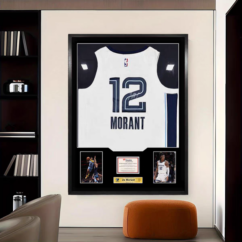 Load image into Gallery viewer, Ja Morant Memphis Grizzlies Framed Jersey Display – Facsimile Signature Edition - i-Station Mobile Phone &amp; Electronic Device Repair and Accessories
