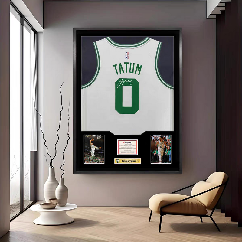 Load image into Gallery viewer, Jayson Tatum Boston Celtics Framed Jersey Display – Facsimile Signature Edition - i-Station Mobile Phone &amp; Electronic Device Repair and Accessories
