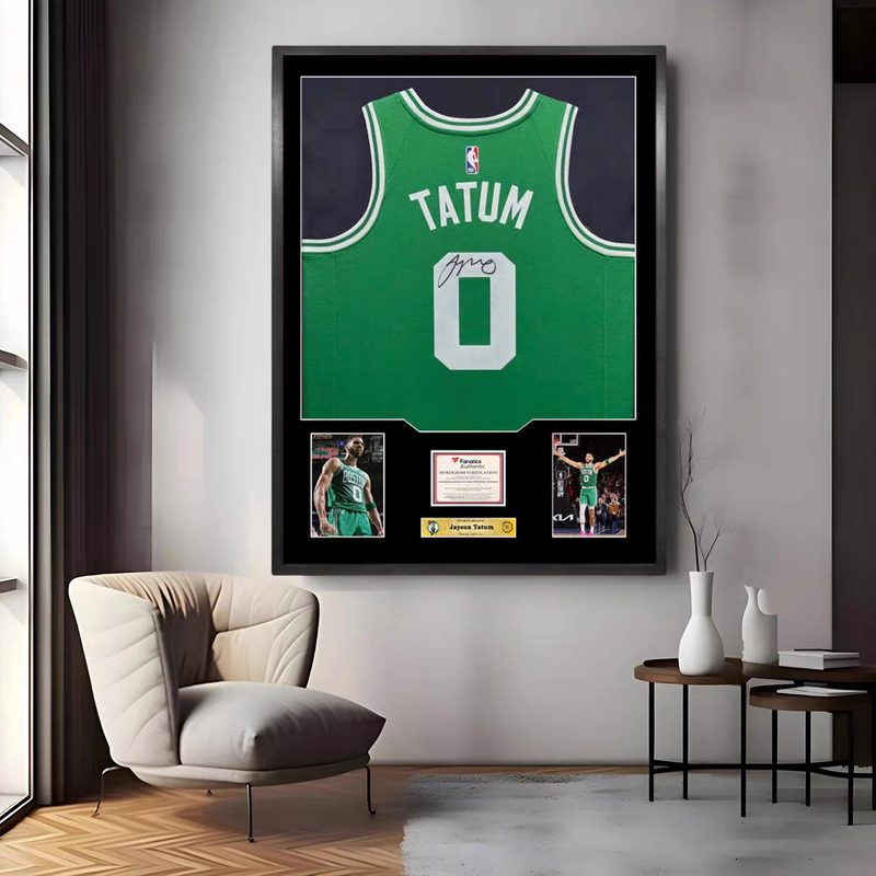 Load image into Gallery viewer, Jayson Tatum Boston Celtics Framed Jersey Display – Facsimile Signature Edition - i-Station Mobile Phone &amp; Electronic Device Repair and Accessories
